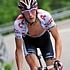 Frank Schleck attackiert während der fünften Etappe der Tour de Suisse 2008